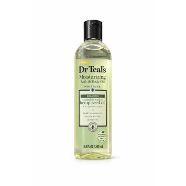 Dr Teal&rsquo;s Moisturizing Bath &amp; Body Oil Hemp Seed Oil 260ml
