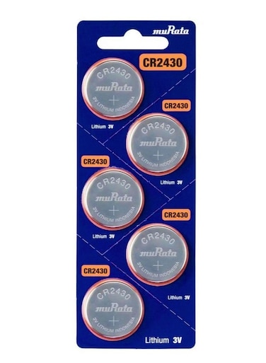 Murata CR 2430 3V Lithium Battery - Pack of 5