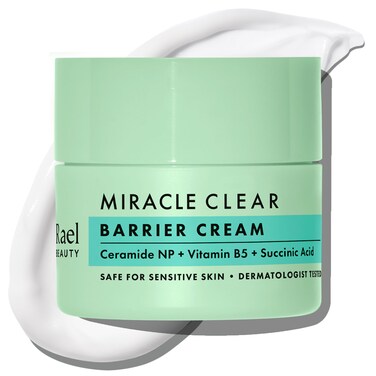 RaelFace Moisturizer, Miracle Clear Barrier Cream - Moisturizer Face Cream for Oily &amp; Acne Prone Skin, Korean Skincare, Lightweight, Succinic Acid, Hydrating Vitamin B5, Vegan, Cruelty Free (1.8 oz)