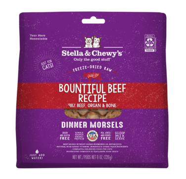 Stella &amp; Chewys Cat Freeze Dried Dinner Morsels - Bountiful Beef Recipe - 3.5oz