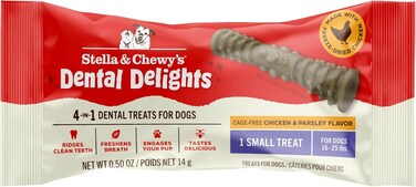 Stella &amp; Chewy's Dental Delights With Freeze-Dried Chicken - Small Dental Treats For Dogs, Single Serve