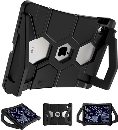 STM Duxling Case For iPad 10th Gen 2022, Drop Proof, Spill Proof, Kid Proof Cover With Stand, Ultra Lightweight, 2-Handle Design, Made For K-2 Kids, Black