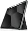 STM Dux Plus Rugged Case For iPad Air 13" M2 2024, Miltary Drop Protection Folio Stand With Apple Pencil Storage, Anti-Slip, Kids Friendly, Clear Transparent Back, Auto Sleep/Wake, Black