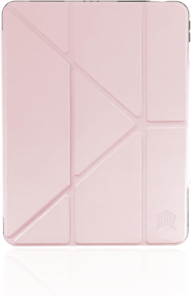 STM Opp Case For Apple iPad Air 11" M2 (iPad Pro 11 Gen 4-1 / iPad Air 10.9 Gen 5/4, Slim Light Protective Cover, Anti-Scratch Transparent Back, With Apple Pencil Storage, Auto Sleep/Wake, Pink