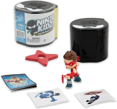 Ninja Kidz Mini Mystery Set &ndash; Brand Newmini Mystery Set with 5 Exciting Toys To Discover Inside, Officially Licensed MeRCh