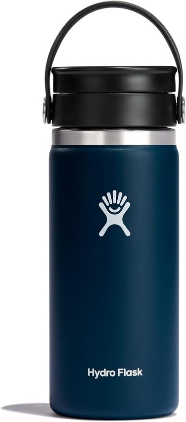 Hydro Flask Vacuum Coffee Flask with Wide Mouth, 470ml-Indigo