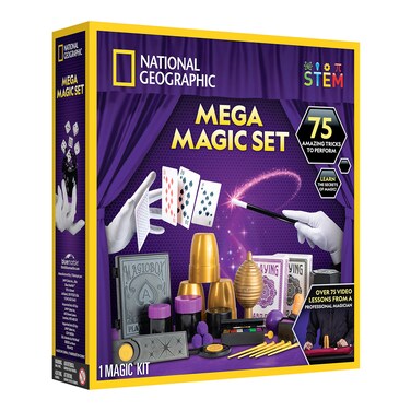Blue Marble National Geographic Mega Magic Set -75 Magic Tricks!