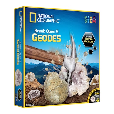 Blue Marble National Geographic Break Open 5 Geodes!