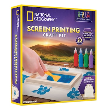 Blue Marble National Geographic Screen Printing Craft Kit