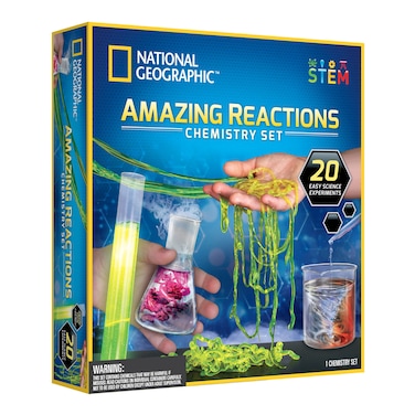 Blue Marble National Geographic Amazing Reactions Chemistry Set
