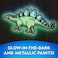 Blue Marble National Geographic Glow-in-the-Dark Stained Glass Dinosaurs