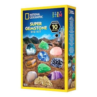 Blue Marble National Geographic Super Gemstone Dig Kit