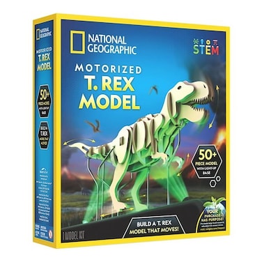 National Geographic Motorized T-Rex Model Kit (51 Pieces)
