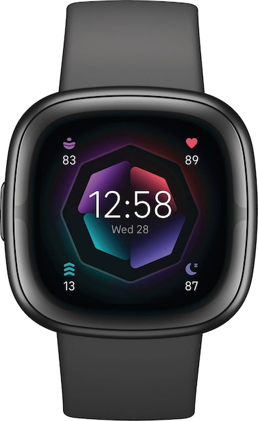 Fitbit Sense 2 Activity Tracker Fitness Smartwatch - Shadow Gray / Graphite Aluminum (International Version)