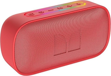 Monster S150 Bluetooth Speaker, Strong Bluetooth 5.4, IPX7 Waterproof Wireless Speaker, Support Sulti-Channel Connection, HD Hands-Free Calling, Compact Design Bluetooth Speakers, Red