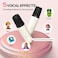 Monster Hotshot Plus Portable Bluetooth Speakers, Mini Karaoke Machine, Portable Bluetooth Karaoke Speaker with Microphone, Christmas Gift for Kids and Adults, White