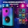 Monster Sparkle Loud Bluetooth Speaker 80W, Party Speaker with Powerful Sound and Heavy Bass, Colorful Lights, 24H Playtime, AUX, USB Playback, Portable Waterproof Speaker for Outdoor Home