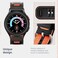 Caseology Athlex Breathable Hybrid Band for Galaxy Watch Series, for Galaxy Watch 7, 6, 6 Classic, Watch FE, 5, 5 Pro, 4, 4 Classic Silicone, Nylon Cushion Watch Strap - Active Orange