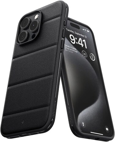 Caseology Athlex for iPhone 15 Pro Max Case Cover [Military Grade] with Integrated Grip - Active Black