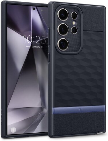 Caseology Parallax for Samsung Galaxy S24 ULTRA Case Cover (2024) [Enhanced Ergonomic Design] Military Grade - Navy Violet