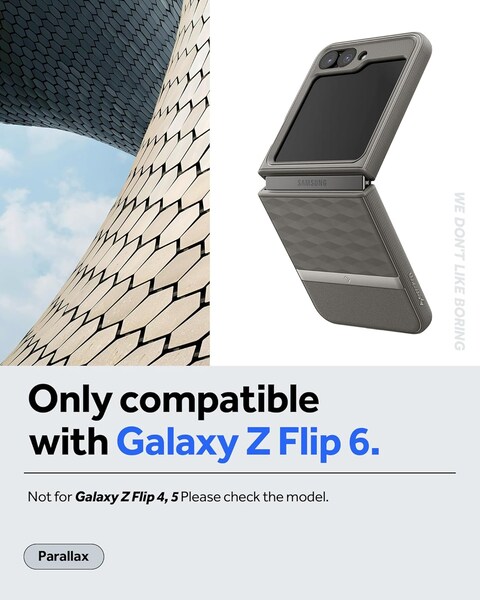 Caseology Parallax for Samsung Galaxy Z Flip 6 Case Cover (2024) - Ash Gray