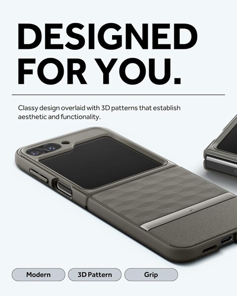 Caseology Parallax for Samsung Galaxy Z Flip 6 Case Cover (2024) - Ash Gray