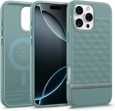 Caseology Parallax Mag for iPhone 16 Pro MAX case cover [MagSafe compatible] Military Grade - Sage Green