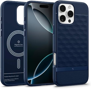 Caseology Parallax Mag for iPhone 16 Pro MAX case cover [MagSafe compatible] Military Grade - Midnight Blue