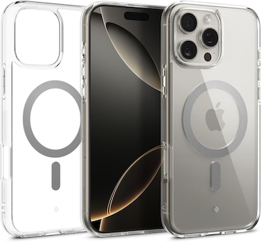 Caseology Capella Mag for iPhone 16 Pro MAX case cover (2024) [MagSafe Compatible] - Clear Gray