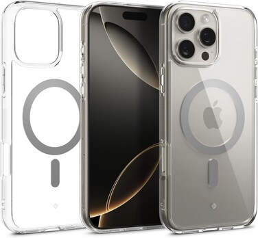Caseology Capella Mag for iPhone 16 PRO case cover (2024) [MagSafe Compatible] - Clear Gray