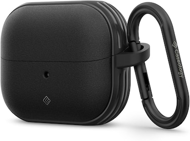 Caseology Vault for Samsung Galaxy Buds3 case and Galaxy Buds 3 Pro case cover (2024) with Carabiner - Matte Black