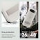 Caseology Capella Kickstand for Google Pixel 9 case and Pixel 9 PRO case cover [Built-in Kick stand] Military Grade - Clear Ivory