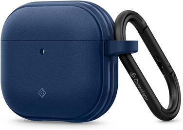 Caseology Vault for AirPods 4 case cover (2024) with Carabiner - Navy Blue