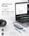LENTION USB C Hub with 4K HDMI, 3 USB 3.0, SD 3.0 Card Reader Compatible with 2025-2016 MacBook Pro, New Mac Air/Surface, Chromebook and More, Stable Driver Adapter (C34, Space Gray
