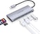 LENTION USB C Hub with 4K HDMI, 3 USB 3.0, SD 3.0 Card Reader Compatible with 2025-2016 MacBook Pro, New Mac Air/Surface, Chromebook and More, Stable Driver Adapter (C34, Space Gray