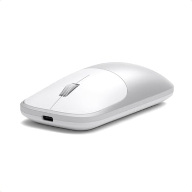 Satechi Slim EX Wireless Mouse, Bluetooth 5.3 &amp; 2.4GHz USB-C Wireless Mouse, Quiet Clicks, Precision Scroll Wheel, USB-C Rechargeable, Aluminum, Compatible with Mac, Windows, iPad &amp; iPhone, Silver