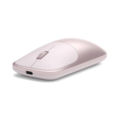 Satechi Slim EX Wireless Mouse, Bluetooth 5.3 &amp; 2.4GHz USB-C Wireless Mouse, Quiet Clicks, Precision Scroll Wheel, USB-C Rechargeable, Aluminum, Compatible with Mac, Windows, iPad &amp; iPhone, Blush