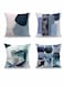 Throw Covers Set Decorative Couch Blue Flowers Cushion Covers, Perfect to Outdoor Patio Garden Living Room Sofa Farmhouse Car Chair Home Decor 18 x 18 Cm, 4 Pcs