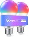 Govee Smart Light Bulb E27, WLAN Lamp RGBWW Dimmable with 16 Million DIY Colours, 800LM, 54 Scenes, Smart Bulb Voice Control Works with Alexa, Google Assistant, Pack of 2