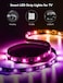 Govee LED TV Backlight, 2.4M RGBIC Backlight for 40-50 inch TV, Smart LED Strip with Bluetooth Wi-Fi and App Control, Works with Alexa and Google Assistant, Music Sync, 76 Profiles
