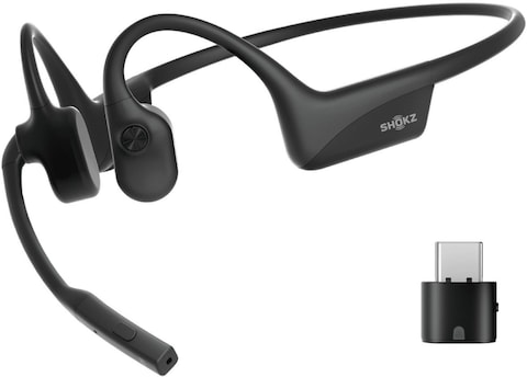 Shokz OpenComm 2 UC USB-C Bluetooth Bone Conduction Headset &ndash; Black