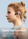 OpenMove Bluetooth Wireless Headphones with Mic, Bone Conduction Wireless Headset with 6H Playtime, IP55 Waterproof Sports Headphones for Running, Workout, Cycling (Slate Grey) Grey