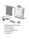 OpenMove Bluetooth Wireless Headphones with Mic, Bone Conduction Wireless Headset with 6H Playtime, IP55 Waterproof Sports Headphones for Running, Workout, Cycling (Slate Grey) Grey