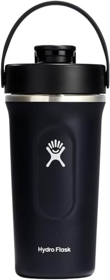 Hydro Flask Black Insulated Shaker Bottle, 710ml