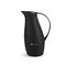 Danish Design Vacuum Jug - 1L Premium Double-Walled Glass Liner, BPA-Free, Insulated Rubber Handle, Leakproof Lid, Ergonomic, Sleek Design, Keeps Hot for 12 Hours &amp; Cold for 24 Hours (Charcoal Black)
