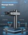 Massage Gun, Deep Tissue Massager, 30 Speeds Handheld Muscle Massage Gun, Portable Percussion Massager with 6 Heads, Powerful Muscle Gun Rechargeable Cordless for Home Office Gym (Black)