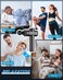 Massage Gun, Deep Tissue Massager, 30 Speeds Handheld Muscle Massage Gun, Portable Percussion Massager with 6 Heads, Powerful Muscle Gun Rechargeable Cordless for Home Office Gym (Black)