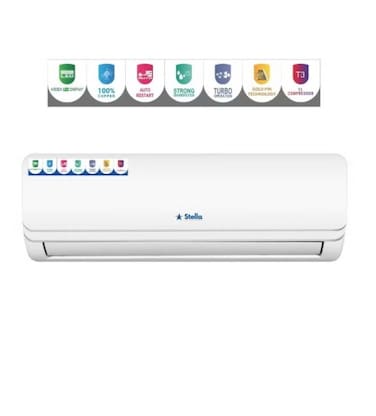 Stella 1.5 Ton Split Air Conditioner, Rotary Compressor T1 R410 SSAC18RCJC - 3M Pipe Kit (Export Model)