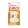 Inaba Churu Chicken Recipe for Kitten Cat Treat, Grain-Free Lickable Cat Treat/Topper with Vitamin E &amp; Taurine 4PCS/PK - 56g