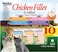 INABA Grilled Chicken Fillet Cat Treats with Vitamin E and Green Tea Extract - Bag of 10